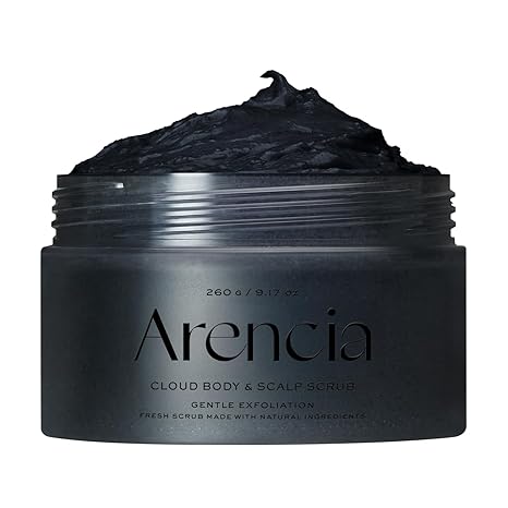 Arencia Fresh Cloud Body Scrub 260g (5 Types) by ProtoClinical shown in a product-focused body scrub layout with branded packaging for a k-beauty body care routine.