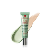 ProtoClinical k-beauty pale green beauty product silhouette with cool blue side tones on a light background.