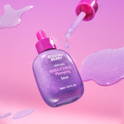 ProtoClinical k-beauty pink and plum beauty graphic on a bright pink background.