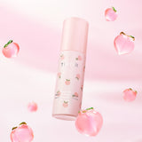 ProtoClinical k-beauty TIRTIR Mask Fit Make Up Fixer Peach 80ml square makeup fixer detail graphic with peach and pale green panels on a light layout