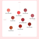 ProtoClinical k-beauty TIRTIR WATERISM Glow Melting Balm 3.3g (9color) wide balm detail graphic with horizontal lavender and cream panels in a soft rectangular layout