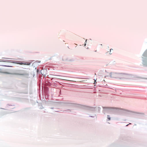 ProtoClinical k-beauty TIRTIR WATERISM Lip Plumper 3.3g square lip plumper detail graphic with peach and pale green panels across a light layout