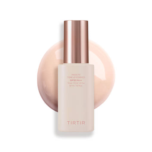 ProtoClinical k-beauty TIRTIR Mask Fit Tone Up Essence SPF30 PA++ 30ml (4 Colors) square tone-up essence shade graphic with cool purple and pale green panels