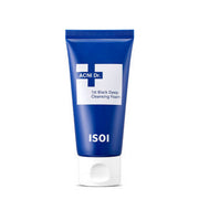 ProtoClinical k-beauty pale blue beauty product silhouette with a dark slate vertical center on a white background.