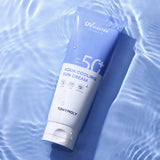 ProtoClinical k-beauty TONYMOLY UV Master Aqua Cooling Sun Cream SPF50+ PA++++ 150ml single sun cream packaging shown in a centered square packshot.