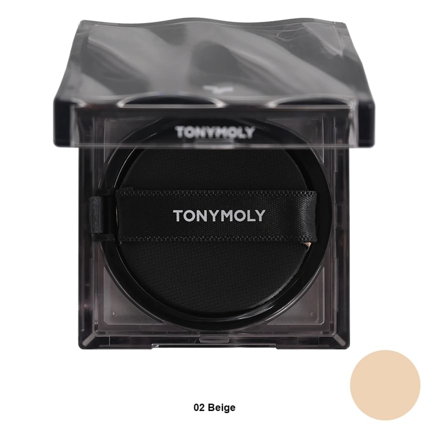 ProtoClinical k-beauty TONYMOLY Skin Tone Fixing Cover Cushion SPF40 PA++ 5g #MINI single mini cushion compact centered on a light background.