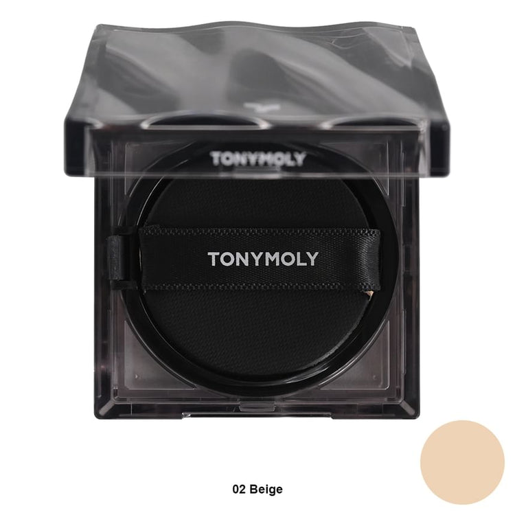 ProtoClinical k-beauty TONYMOLY Skin Tone Fixing Cover Cushion SPF40 PA++ 5g #MINI single mini cushion compact centered on a light background.