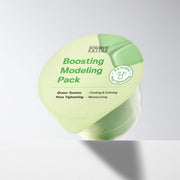 ProtoClinical k-beauty SUNGBOON EDITOR Boosting Modeling Pack 28g (3-type) single rectangular packet with a pale green center and soft lavender side tones on a light background
