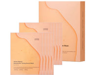 ProtoClinical k-beauty SUNGBOON EDITOR Active Marine Astaxanthin Toning Serum Mask 23ml X 10ea single orange sheet mask pouch centered on a pale cream background
