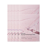 ProtoClinical k-beauty SUNGBOON EDITOR Apple Peel Glow Skin Soothing Ampoule Mask 23 X 10ea single soft pink sheet mask pouch centered on a light lavender background