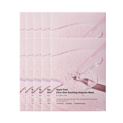 ProtoClinical k-beauty SUNGBOON EDITOR Apple Peel Glow Skin Soothing Ampoule Mask 23 X 10ea single soft pink sheet mask pouch centered on a light lavender background