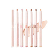 ProtoClinical k-beauty BANILA CO Mood On Eye Color Stick 0.5g single slim eye color stick centered on a pale blue background with soft beige shading