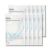 ProtoClinical k-beauty Abib Mild Acidic pH Sheet Mask Aqua Fit 30ml X 10ea single sheet mask packet in a square product packshot on a clean light background