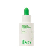 ProtoClinical k-beauty ilso Heartleaf Tendersome Double Calming Ampoule 30ml in a tall pale aqua bottle centered upright on a light background with soft pink side shading.