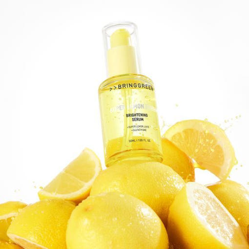 ProtoClinical k-beauty soft yellow beauty detail with pale blue side gradients on a light background.