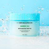 ProtoClinical k-beauty aqua cosmetic product packaging on a soft beige and blue background.