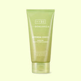 ProtoClinical k-beauty BRINGGREEN Artemisia Calming EX Modeling Pack to Foam Cleanser 120ml single upright olive-green cleanser package centered on a pale yellow background.