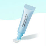 ProtoClinical k-beauty BRINGGREEN Bamboo Hyalu Lip Essence Double Pack (11g+11g) single upright blue lip essence tube centered on a pale aqua background with white lower edges.