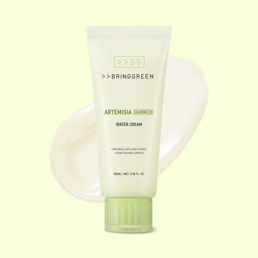 ProtoClinical k-beauty pale yellow beauty product silhouette centered on a light background with soft green side tones.