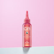 ProtoClinical k-beauty Dr.Groot Clinical Relief Scaler 100ml single pink bottle centered on a lavender and pink striped background