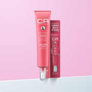 ProtoClinical k-beauty pink beauty product silhouette with pale blue side tones on a light background.