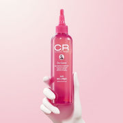 ProtoClinical k-beauty pink beauty product silhouette with soft sage and cream side tones on a light background.