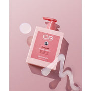 ProtoClinical k-beauty rose beauty product silhouette with pale blue side tones on a light background.