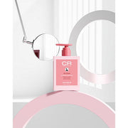 ProtoClinical k-beauty pink beauty product silhouette with pale mint side tones on a light background.