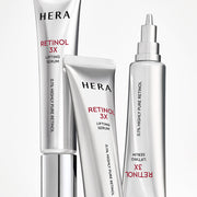 HERA Retinol 3X Lifting Serum 25ml bottle and box on a pale background