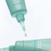 ProtoClinical k-beauty light aqua beauty product graphic on a pale background.