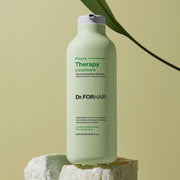 ProtoClinical k-beauty Dr.FORHAIR Phyto Therapy Treatment 500ml single upright olive-gold treatment bottle centered on a white background