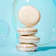 ProtoClinical k-beauty teal beauty product with a soft beige center on a light background.