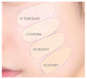 ProtoClinical k-beauty soft peach and cream beauty graphic with vertical bands on a light background.