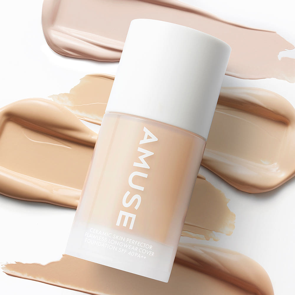 ProtoClinical k-beauty warm beige beauty graphic with a darker vertical center on a light background.
