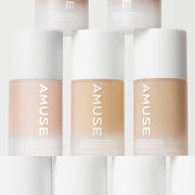 ProtoClinical k-beauty beige beauty product set with pale blue side accents on a light background.