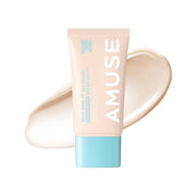 ProtoClinical k-beauty AMUSE Beige Tone Up 365 Vegan Sun Cream SPF50+ PA++++ 40ml single sun cream package centered on a light background