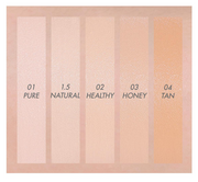 ProtoClinical k-beauty AMUSE Dew Power Vegan Cushion SPF 50+ PA++++ SET 15g + 15g(Refill) (4 Colors) shown as soft aqua set packaging with coral accents on a light background