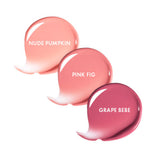ProtoClinical k-beauty AMUSE Mini Bebe Tint SET 1.3g X 3ea shown as a pink cosmetic item at an angle on a pale aqua and white background