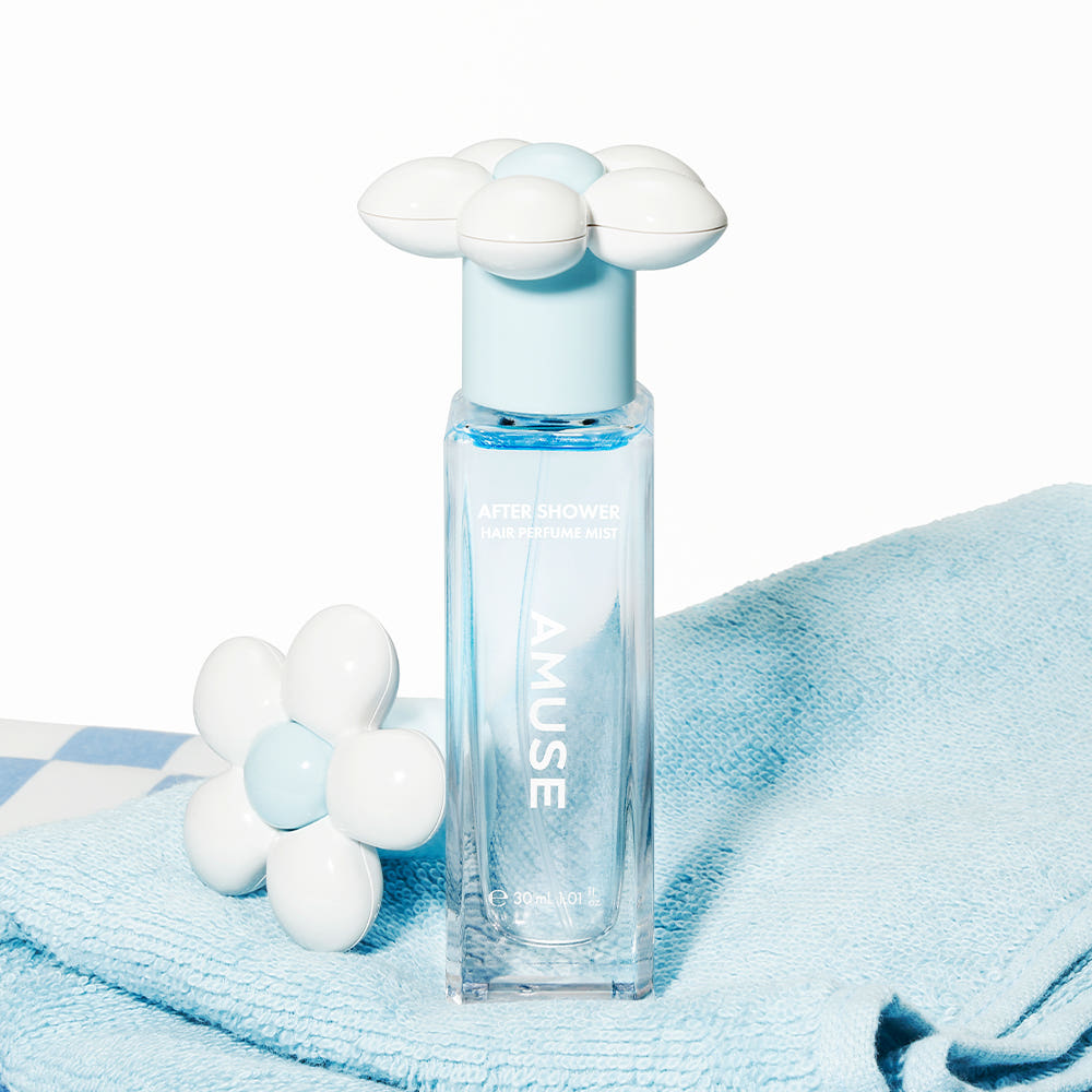 ProtoClinical k-beauty pale aqua beauty graphic with a soft pink vertical center on a light background.