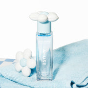 ProtoClinical k-beauty pale aqua beauty graphic with a soft pink vertical center on a light background.