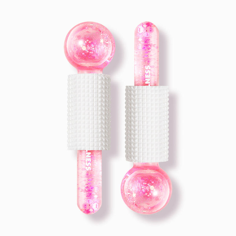 ProtoClinical k-beauty tall pink beauty product with pale mint side panels on a white background.