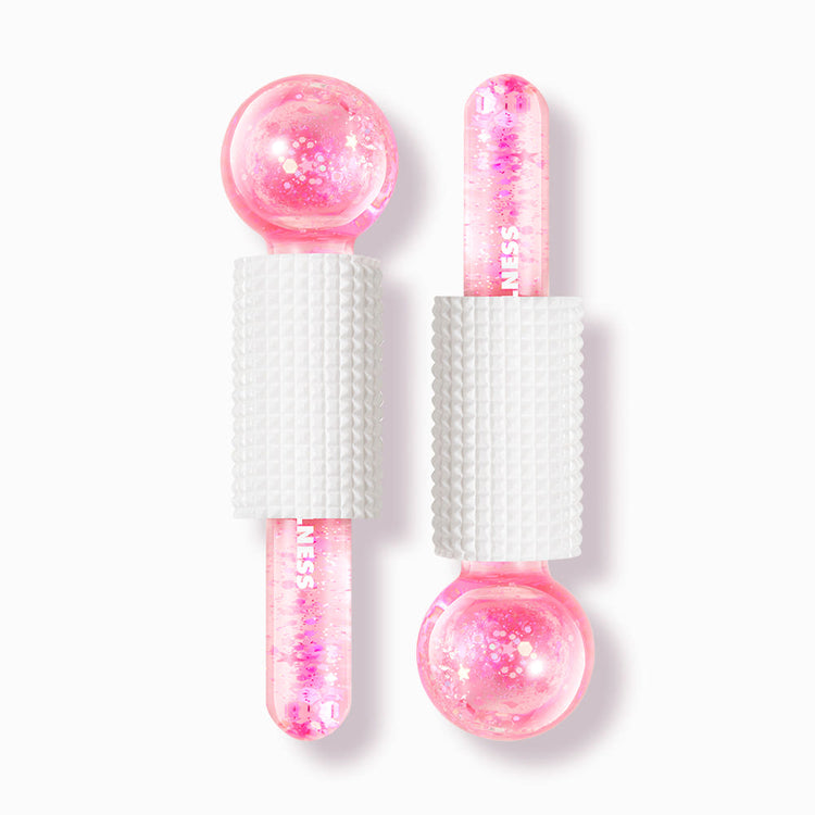 ProtoClinical k-beauty tall pink beauty product with pale mint side panels on a white background.