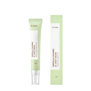 ProtoClinical k-beauty iUNIK Centella Calming AC Spot Cream 20ml single upright slim spot cream tube centered on a light background with soft coral side shading.