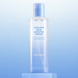 ProtoClinical k-beauty blue beauty graphic with soft white and gray vertical highlights.