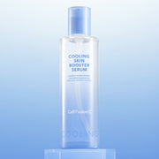 ProtoClinical k-beauty blue beauty graphic with soft white and gray vertical highlights.
