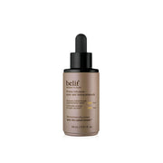 ProtoClinical k-beauty belif Prime Infusion Dark Spot Toning Ampoule 30ml single taupe ampoule bottle with a black dropper cap centered on a clean white background with soft lavender side tones