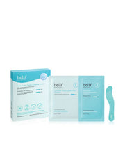 ProtoClinical k-beauty belif Aqua Bomb Frozen Modeling Mask 55g tall modeling mask product graphic with blue and white packaging tones