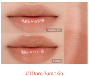 ProtoClinical k-beauty rom&nd SHEER TINTED STICK 2g (6 Colors) two peach-brown rectangular lip tint packs arranged side by side on a white background