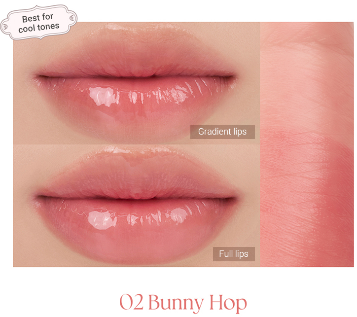 ProtoClinical k-beauty rom&nd SHEER TINTED STICK 2g (6 Colors) peach-brown rectangular cosmetic packaging in a clean promotional layout on a white background