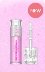 ProtoClinical k-beauty rom&nd Mini Tint (JUICY LASTING TINT/GLASTING WATER TINT/GLOSS) (6 Colors) tall vertical shade strip graphic with a lavender-pink gradient and slim format